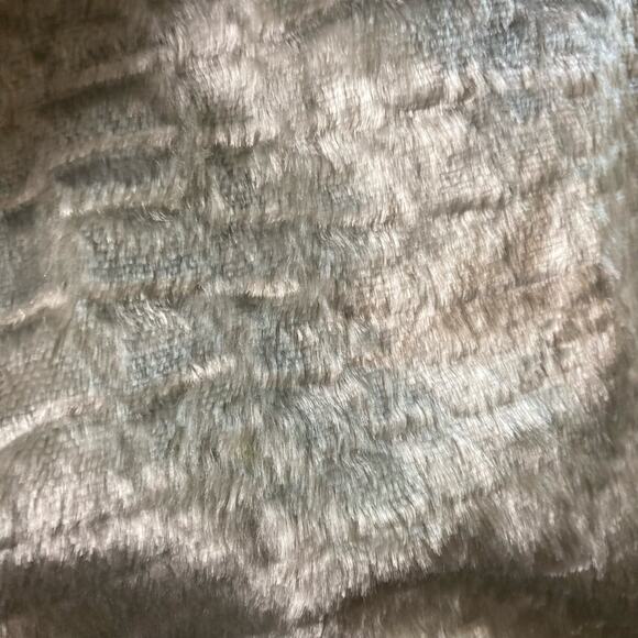 Etcetera Silver Platinum‎ Croc Embossed Faux Fur Jacket Size 14 - Picture 11 of 16